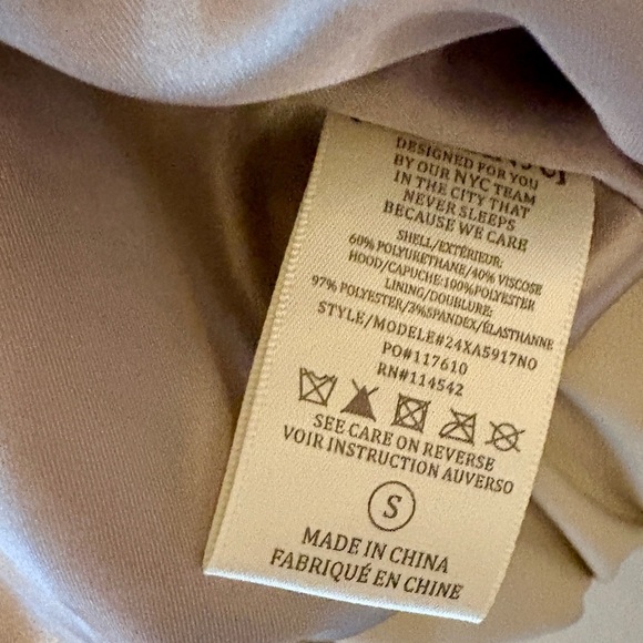 BlankNYC Faux Soft Leather Bomber Jacket, On Me Cream, Womens size Small - Picture 9 of 12